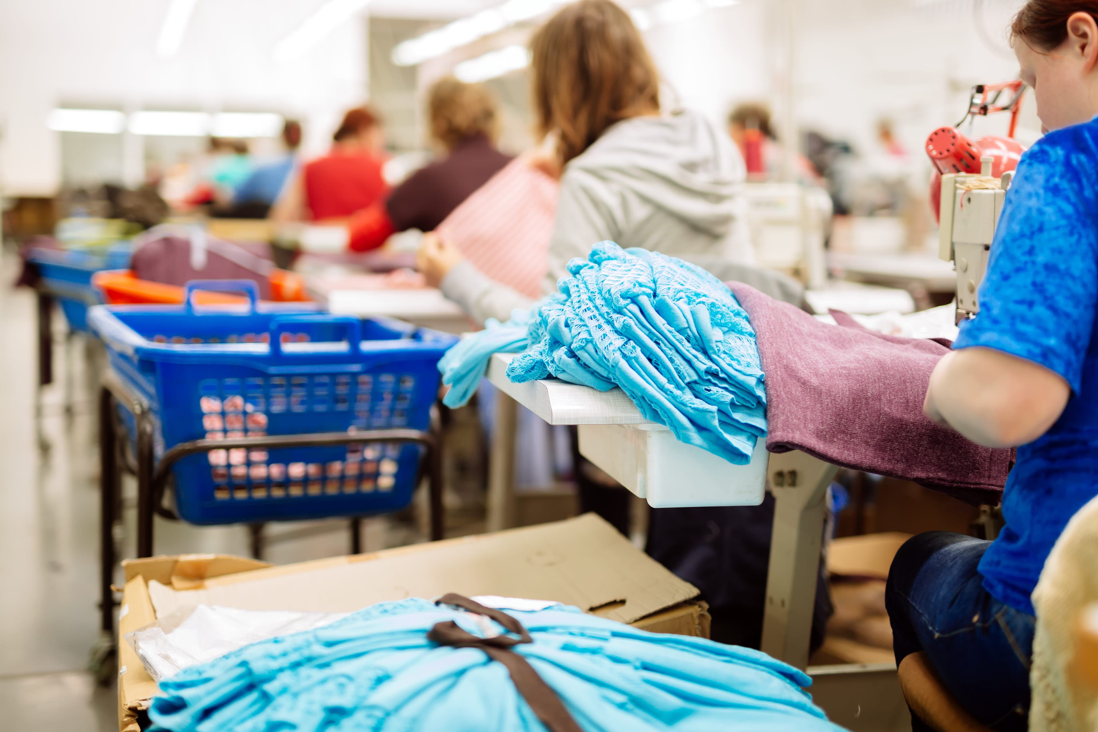 Activewear manufacturing in the LA Fashion District