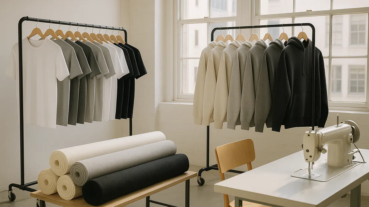 Custom merch production studio in the Downtown Los Angeles garment district (custom-merch-dtla-guide)
